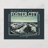 FOSTER CITY SAN MATEO CALIFORNIË BRIEFKAART (Voorkant)