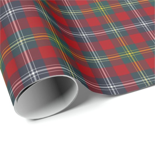 Foster Clan Modern Tartan Cadeaupapier (Rol Hoek)