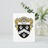 Foster Coat of Arms (gemanteld) Briefkaart (Staand voorkant)