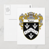 Foster Coat of Arms (gemanteld) Briefkaart (Voorkant / Achterkant)