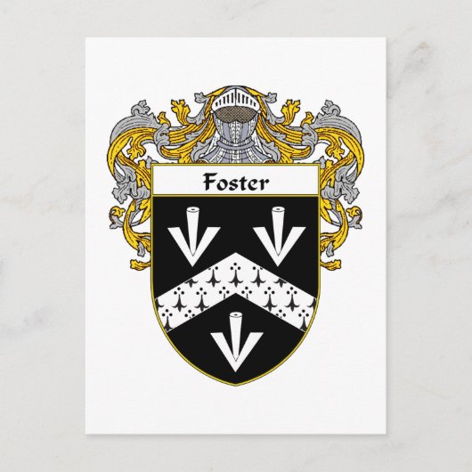 Foster Coat of Arms (gemanteld) Briefkaart (Voorkant)