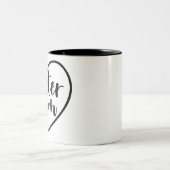 Foster Dog Ma Heart Tweekleurige Koffiemok (Center)