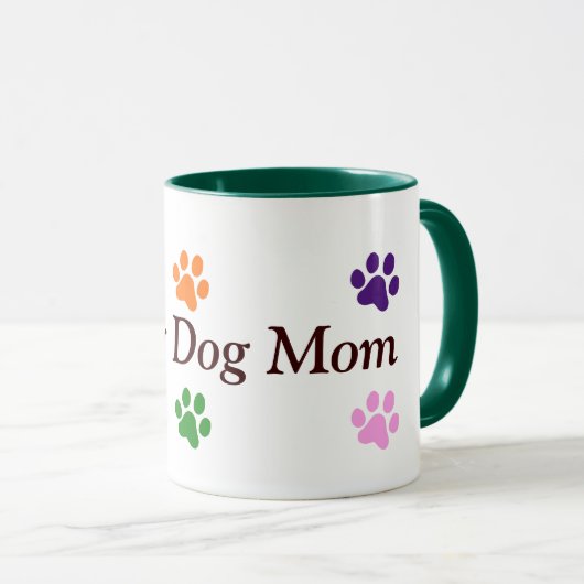 Foster Dog mam-kleurige schilderafdrukken Mok (Voorkant rechts)