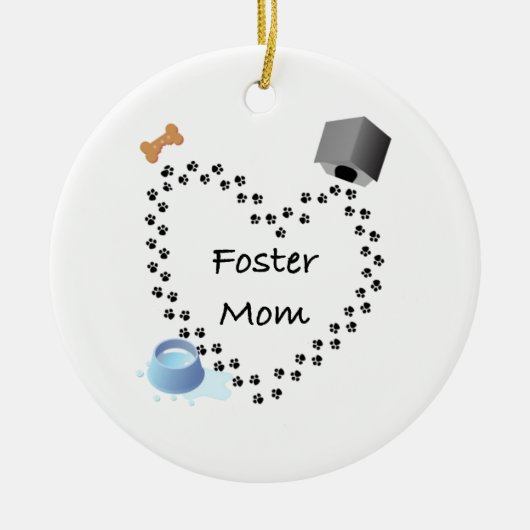 Foster (Dog) mama Keramisch Ornament (Voorkant)