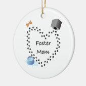 Foster (Dog) mama Keramisch Ornament (Links)