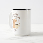 Foster Dog Parent Coffee Mug Volunteer Gift Tweekleurige Koffiemok (Voorkant links)