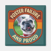 Foster Failure Retro Gestreepte Foto Magneet (Voorkant)