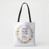 Foster Failure Tote Bag - Floral Wreath Pet Design (Voorkant)