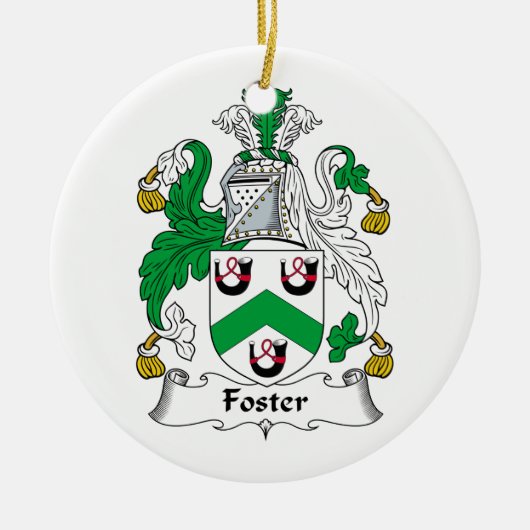 Foster Family Crest Keramisch Ornament (Voorkant)