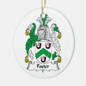 Foster Family Crest Keramisch Ornament (Links)