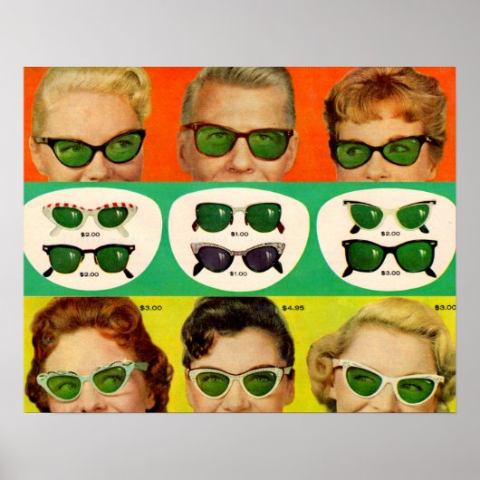 Foster Grant ad 1950 Poster (Voorkant)