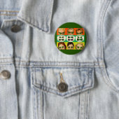Foster Grant ad 1950 Ronde Button 5,7 Cm (In situ)