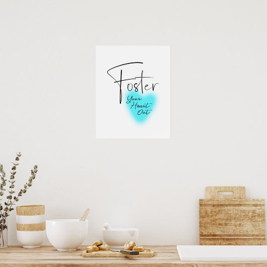 Foster je hart uit Poster (Keuken)