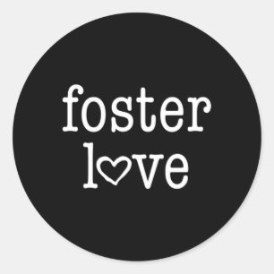 Foster Liefde Pleegzorg Foster Kind Ouder Ronde Sticker