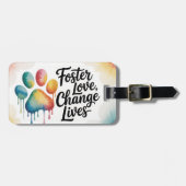Foster Love Bagagelabel - Shelter vrijwilligersges (Voorkant horizontaal)