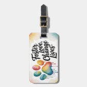 Foster Love Bagagelabel - Shelter vrijwilligersges (Voorkant verticaal)