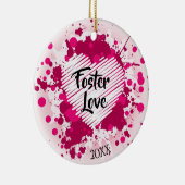 Foster Love - Foster Care Adoption Gifts Keramisch Ornament (Rechts)