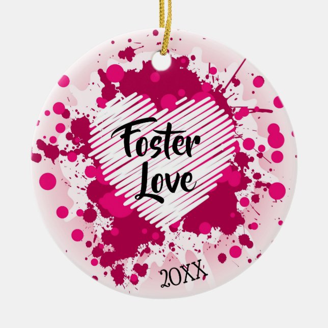 Foster Love - Foster Care Adoption Gifts Keramisch Ornament (Voorkant)