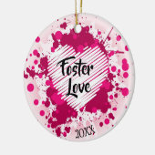 Foster Love - Foster Care Adoption Gifts Keramisch Ornament (Links)