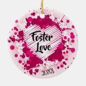 Foster Love - Foster Care Adoption Gifts Keramisch Ornament (Achterkant)