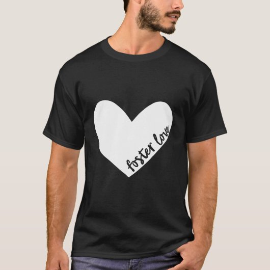 Foster Love (Foster Care Ouder) Hartgeschenk T-shirt (Voorkant)