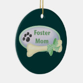 Foster Mam (blauwe cirkel) Keramisch Ornament (Rechts)