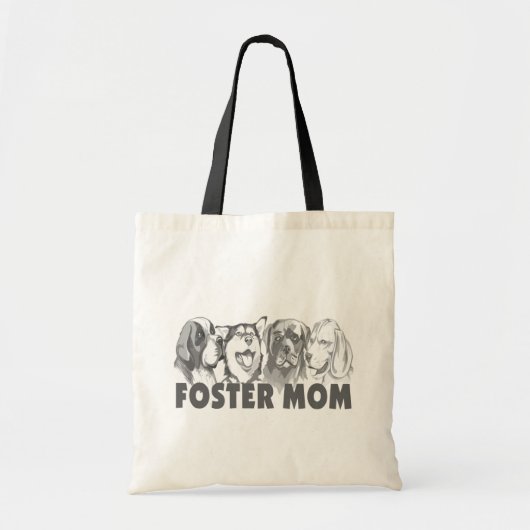 Foster Mam (honden) Tote Bag (Voorkant)