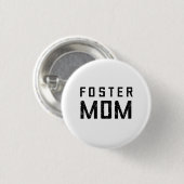 Foster Mam Parent - Minimalistisch Ronde Button 3,2 Cm (Voorkant /achterkant)