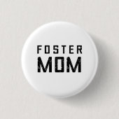 Foster Mam Parent - Minimalistisch Ronde Button 3,2 Cm (Voorkant)