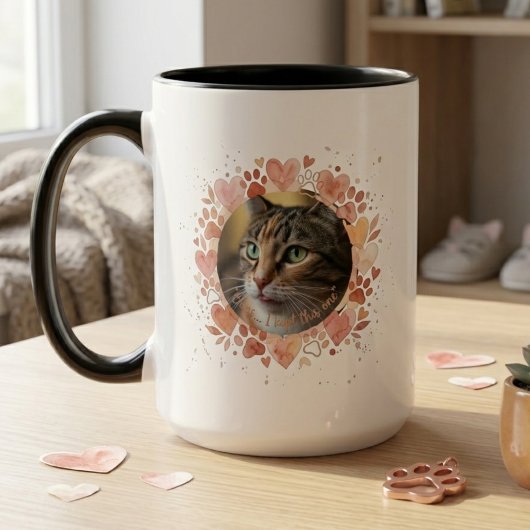 Foster Mislukt Huisdier Foto Hart Krans Cadeau Mok