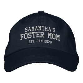 Foster Mom Personalized Embroidered Hat Geborduurde Pet