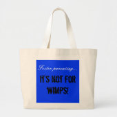 Foster ouderschap... het is niet voor wimpers. grote tote bag (Voorkant)