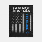 Foster Parent Dad Most Men Foster Care  Fleece Deken (Voorkant)