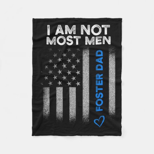 Foster Parent Dad Most Men Foster Care Fleece Deken (Voorkant)