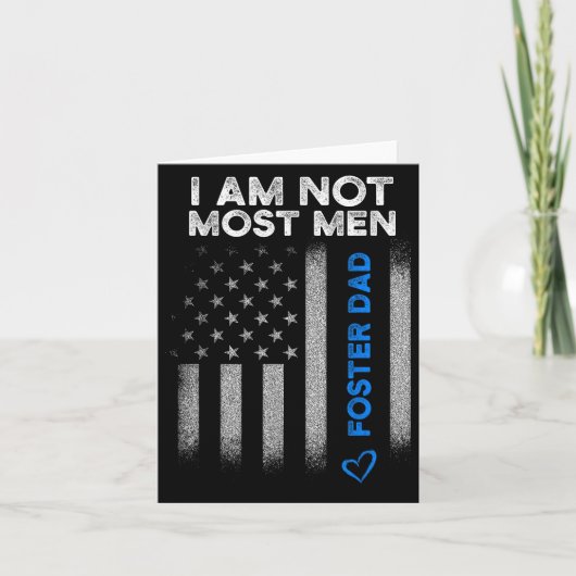 Foster Parent Dad Most Men Foster Care Kaart (Voorkant)