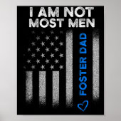 Foster Parent Dad Most Men Foster Care  Poster (Voorkant)