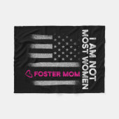 Foster Parent Mom Most Women Foster Care  Fleece Deken (Voorkant (Horizontaal))