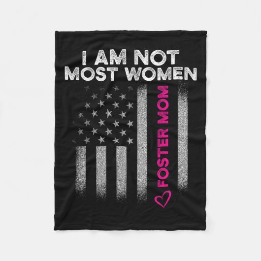 Foster Parent Mom Most Women Foster Care  Fleece Deken (Voorkant)