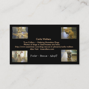 Foster ~ Rescue ~ Visitekaartjes goedkeuren