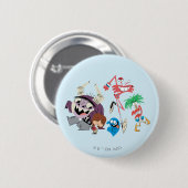 Foster's Home for Imaginary Friends | Dancing Ronde Button 5,7 Cm (Voorkant /achterkant)