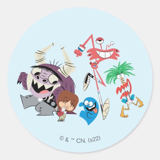 Foster's Home for Imaginary Friends | Dancing Ronde Sticker (Voorkant)
