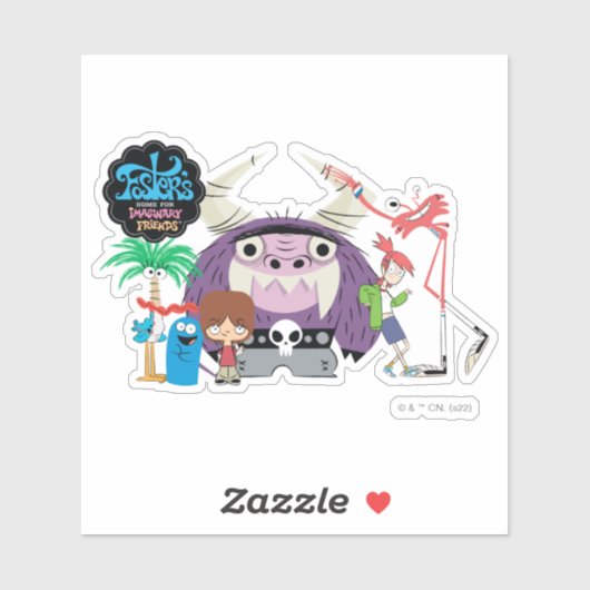 Foster's Home for Imaginary Friends | Hanging Out Sticker (Vel)