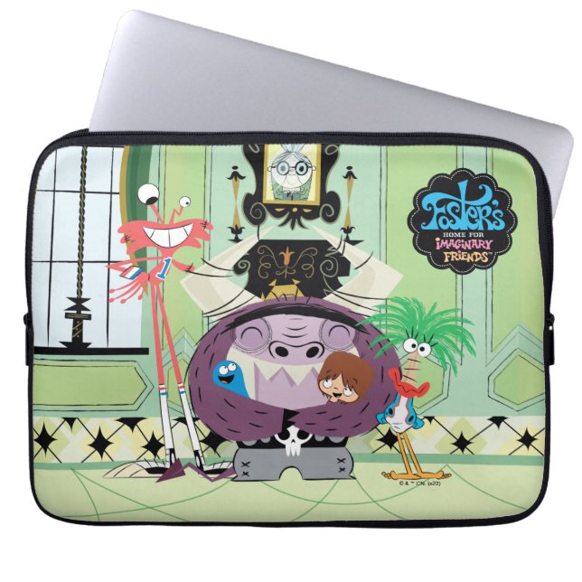 Foster's Home for Imaginary Friends | Hug Group Laptop Sleeve (Voorkant)