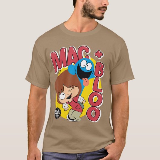 Fosters Home for Imaginary Friends Mac and Bloo Fu T-shirt (Voorkant)