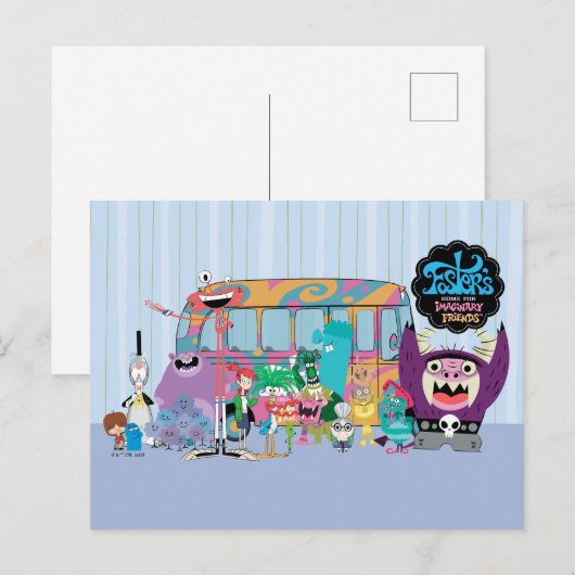 Foster's Home for Imaginary Friends School Bus Briefkaart (Voorkant / Achterkant)