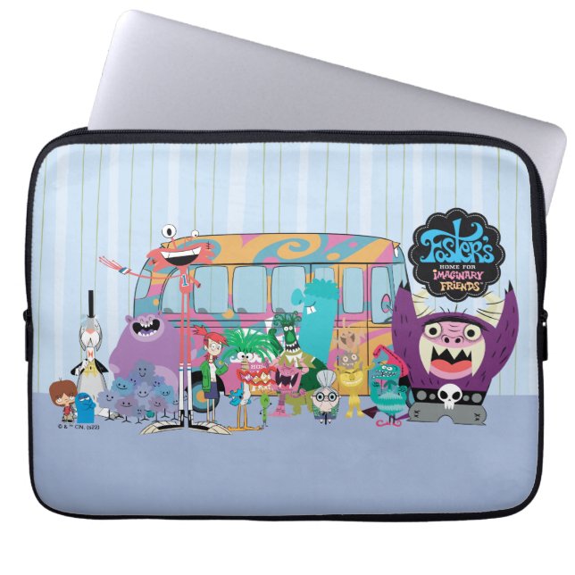 Foster's Home for Imaginary Friends School Bus Laptop Sleeve (Voorkant)