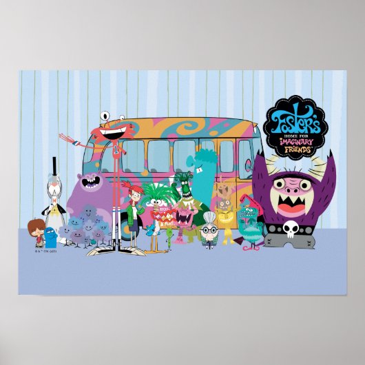 Foster's Home for Imaginary Friends School Bus Poster (Voorkant)