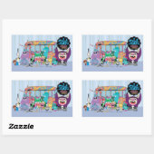 Foster's Home for Imaginary Friends School Bus Rechthoekige Sticker (Vel)