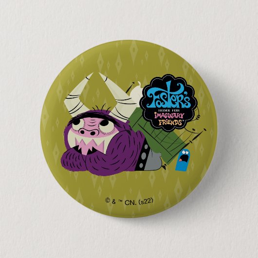 Foster's Home for Imaginary Friends | Under Bed Ronde Button 5,7 Cm (Voorkant)