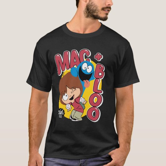 Foster's Home voor denkbeeldige vrienden Mac en Bl T-shirt (Voorkant)